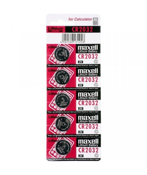 Maxell CR2032 3V Pil 5 Adet Blister Paket